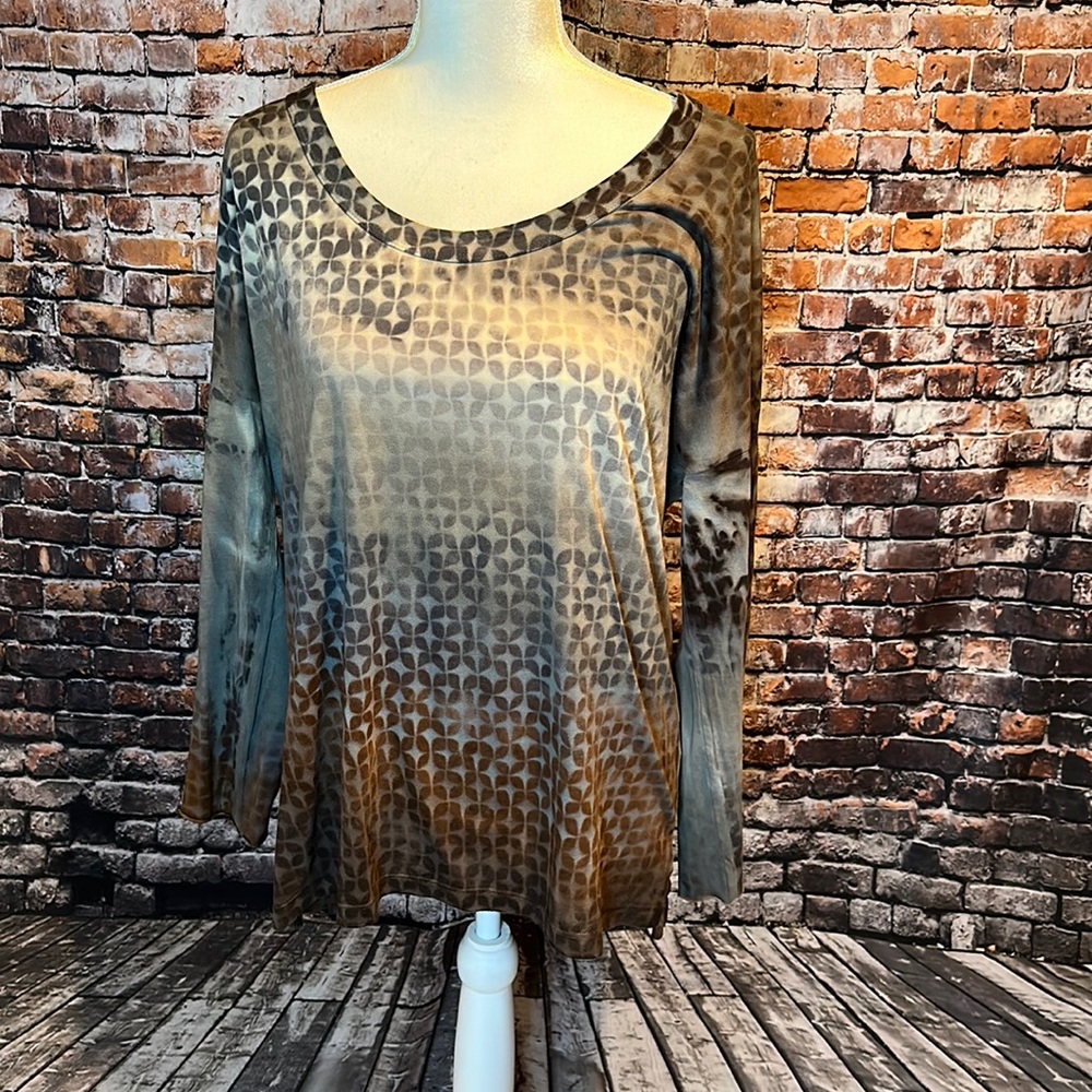 Marika Charles Long-Sleeve Hand-Dyed Tee